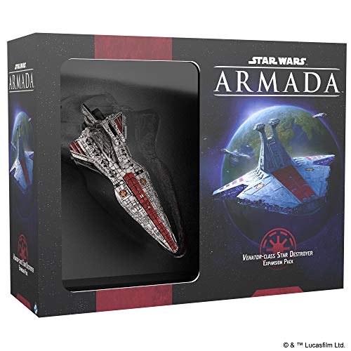 Star Wars Armada Venator-class Destroyer EXPANSION PACK | Miniatures Battle/ Strategy Game for Adults and Teens | Ages 14+ | 2 Players | Avg. Playtime 2 Hours | Made by Fantasy Flight Games