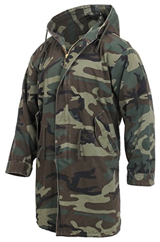 Rothco Vintage M-51 Fishtail Parka, Woodland Camo, X-Large