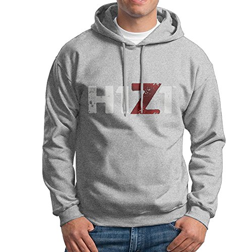 UNAZ Mens H1Z1 King Of The Kill Ash Hoodie With No Pocket S