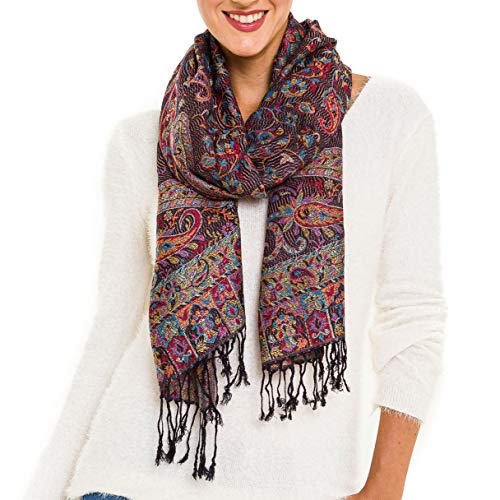 MELIFLUOS DESIGNED IN SPAIN Scarf for Women Spanish Design Elegant Long Shawl Scarves for Spring Fall Winter (SP08-14)