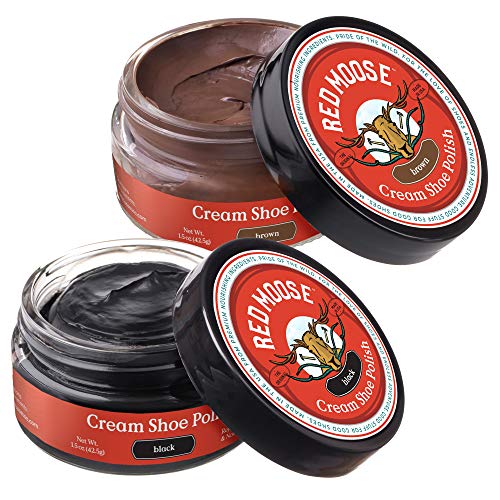 RED MOOSE Premium Boot and Shoe Cream Polish - Made in the USA