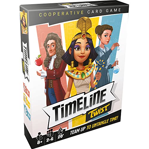 Zygomatic Timeline Twist Card Game | Trivia Game | Strategy Game | Cooperative Game| Fun Family Game for Kids and Adults | Ages 8+ | 2-6 Players | Average Playtime 20 Minutes | Made