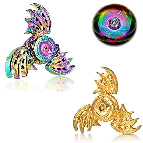 Cool Dragon Fidget Spinners Metal Toys for Kids Adults, Party Favors Fidget Toys 2 Pack Stainless Steel Phoenix Finger Hand Spinners, Desk Spinning Top Goodie Bag Fillers Stocking Stuffer Stress Toy