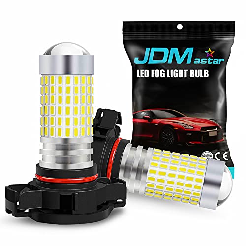 JDM ASTAR Bright White 144-EX Chipsets 2504 PSX24W LED Fog Light Bulbs with Projector