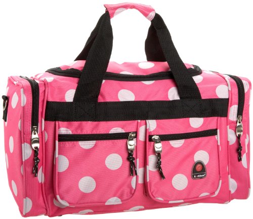 Rockland Duffel Bag, Pink DOT, 19'