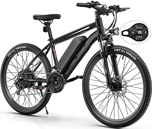 TotGuard Electric Bike, 27.5' Electric Bike for Adults 500W Ebike 21.6MPH Adult Electric Bicycles Electric Mountain Bike,48V 499WH Removable Lithium Battery,Shimano 21S Gears,Lockable Suspension Fork