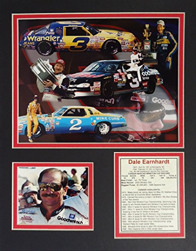 Legends Never Die Dale Earnhardt Sr 11'' x 14'' Unframed Photo Collage Double matted, Other (12904P)