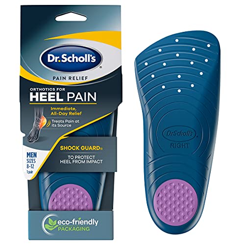 Dr. Scholl's Heel Pain Relief Orthotics // Clinically Proven to Relieve Plantar Fasciitis, Heel Spurs and General Heel Aggravation (for Men's 8-12, Also Available for Women's 5-12)