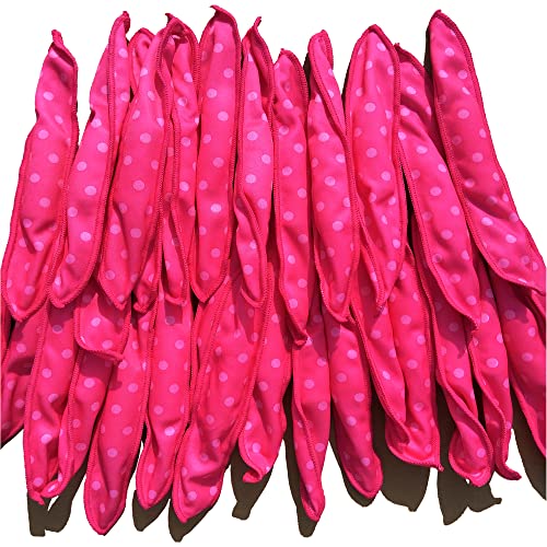 Aimin Hair Heatless Curlers, Soft Hair Curlers To Sleep In, Overnight Heatless Curls For Long Hair, No Heat Foam Curlers, Satin Sponge Rollers For Hair (30 pcs, pink) …