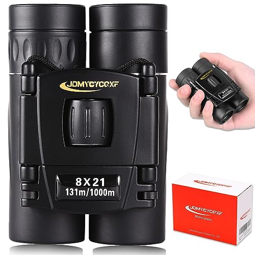 JDMYCYCQXF 8X21 Small Pocket Binoculars for Adults Kids,Mini Compact Foldable Binoculars for Bird Watching Opera Concert Theater Hiking Travel Camping Cruise Ship Essentials