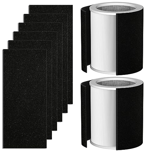 H-PF400 HEPA Filter Replacement Kit Compatible with H-HF400-VP H-PF400 Hunter HP400 Cylindrical Tower Air Purifier, 2 HEPA Filters + 8 Pre-Carbon Filters