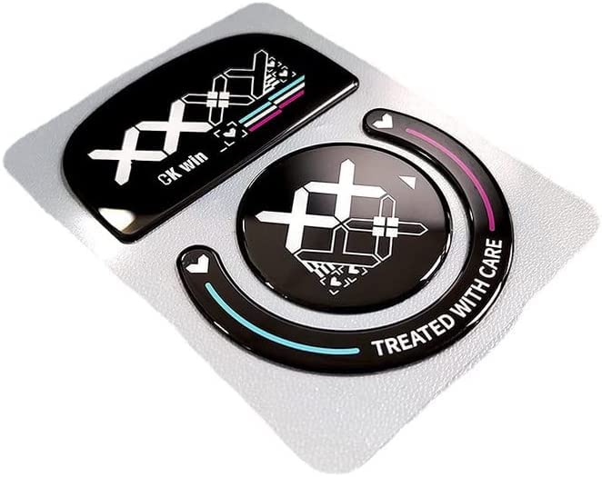 MOSHOU Glass Mouse Skates Compatible with Logitech G Pro X Superlight Wireless Gaming Mouse, Rounded Curved Edges Flawless Glass Mouse feet Replacement, Super Fast Smooth and Durable Sole (Black 2)