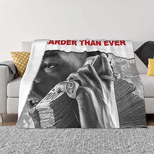 Lil Music and Baby Flannel Blanket Ultra Soft Micro Fleece Throw Blankets Merchandise Warm Lightweight Bedding for Sofa Couch Chair All Season 50'x40'