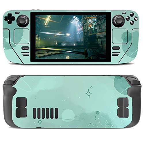 VEUENNS Full Set Games Decal Skin for Steam Deck console handheld gaming pc,Specially designed vinyl applique skin to Full steam deck coverage,provides protection and improves the feel of the trackpad