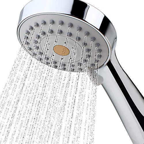 High Pressure Handheld Shower Head with Powerful Shower Spray against Low Pressure Water Supply Pipeline, Multi-functions, w/ 79'' Hose, Bracket, Chrome Finish