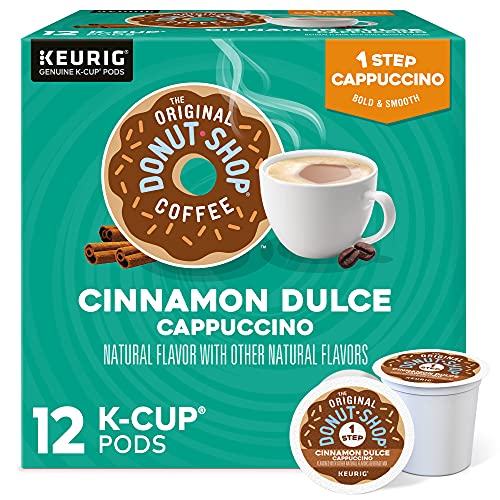 The Original Donut Shop One-Step Cinnamon Dulce Cappuccino, Keurig Single-Serve K-Cup pods, 12 count