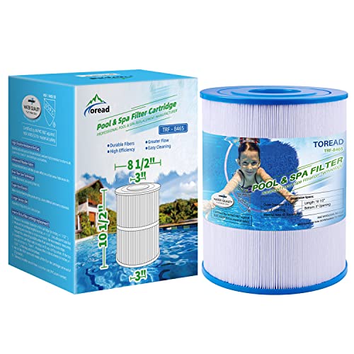 TOREAD NSF-50 Certified Watkins 31114 Replacement Tiger River Spa Filter, Compatible Unicel C-8465, PWK65, Filbur FC-3960, 71827, 71828 Hot Tub Filter, 65 sq. ft Hot Spring Spa Filter(1)