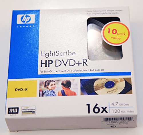 HP DVD+R Lightscribe 10pk