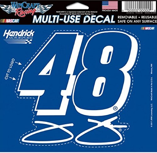 Wincraft NASCAR Jimmie Johnson 07814014 Multi-Use Colored Decal, 5' x 6'