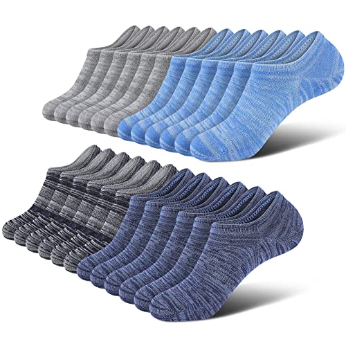 wernies No Show Men Socks, Low Cut Ankle Sock, Men Short Socks Casual Cotton Socks Size 6-10