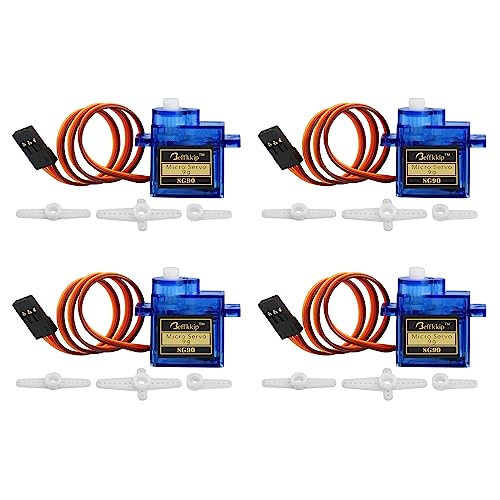 4Pcs SG90 9g Micro Servos for RC Robot Helicopter Airplane Controls Car Boat