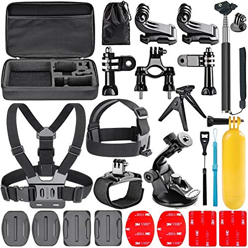 Navitech 18-in-1 Action Camera Accessories Combo Kit with EVA Case Compatible with The Innovv C1 | C2 | C3 | C4 Mini Action Cam