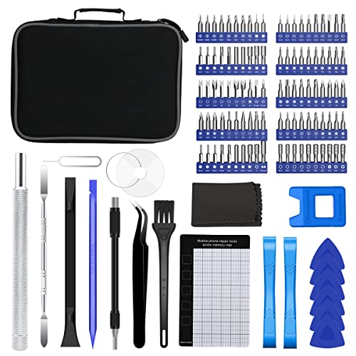 HEXADRC 120 in 1 Electronics precision screwdriver set repair small tool kit with Portable Bag for iPhone MacBook Camera Glasses Computer Laptop PC Tablet PS4 Xbox Nintendo Game Console RC Car Drone