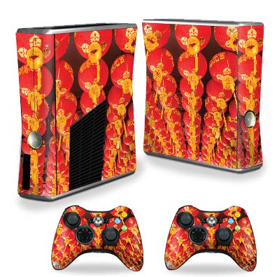 MightySkins Skin Compatible with Xbox 360 S Console - Chinese Lanterns | Protective, Durable, and Unique Vinyl Decal wrap Cover | Easy to Apply, Remove, and Change Styles | Made in The USA