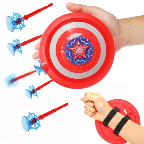 Yeepet Shooting Game - 2 Sets of Kids Role Play Launcher Gloves with Wrist Toy Set,Plastic & Nylon Material