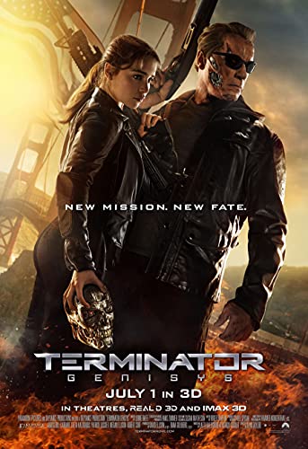 Movie Poster TERMINATOR GENISYS 2 Sided ORIGINAL Version B 27x40 EMILIA CLARKE