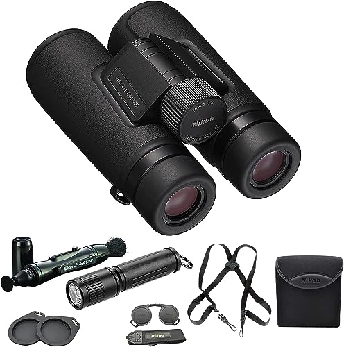 Nikon 16768 Monarch M5 10x42 Binocular with Lens Pen, Harness, & Flashlight Kit