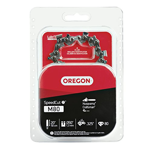 Oregon M80 SpeedCut 20-Inch Chainsaw Chain, Fits Husqvarna, Craftsman Gray