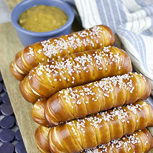 Eastern Standard Provisions Turnbuckle Soft Pretzel Sticks, Fresh Artisanal Pretzel Snack with 1oz Gourmet Pretzel Salt, 12-Count