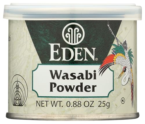 Eden Wasabi Powder, w/Real Japanese Horseradish, Fiery, Traditionally Made in Japan, 0.88 oz