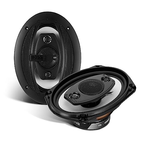 BOSS Audio Systems R94 Riot Series 6 x 9 Inch Car Stereo Door Speakers - 500 Watts Max, 4 Way, Full Range, Tweeters, Coaxial, Sold in Pairs