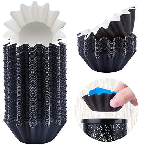 FANDOL Wax Melt Warmer Liners Reusable & Leakproof Candle Warmer Liners Wax Tray for Scented Wax,Electric Wax Warmers, Plug in Warmers, Candle Warmer,Wax Melter and Wax Burner(Black 50pcs)