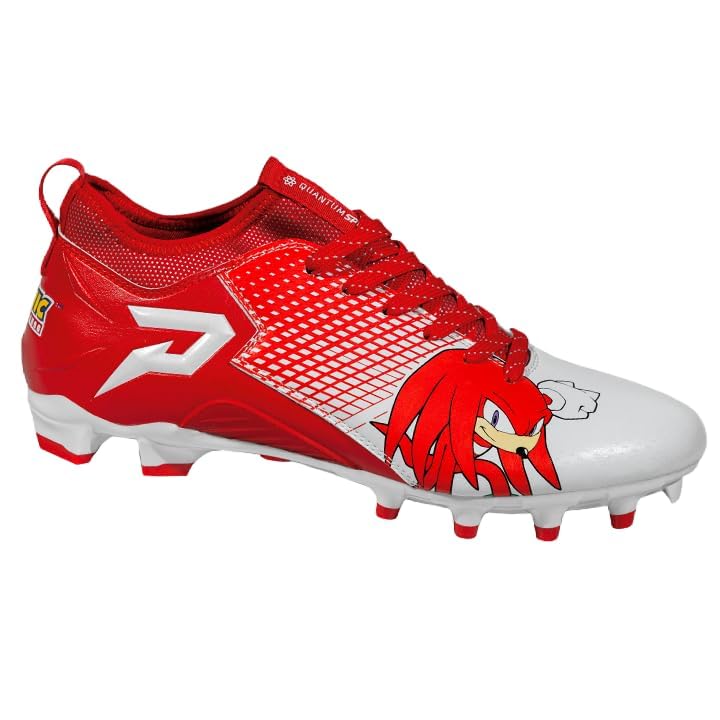 Phenom Elite Knuckles The Echidna Football Cleats - Quantum Speed (us_Footwear_Size_System, Adult, Men, Numeric, Medium, Numeric_10_Point_5) Red