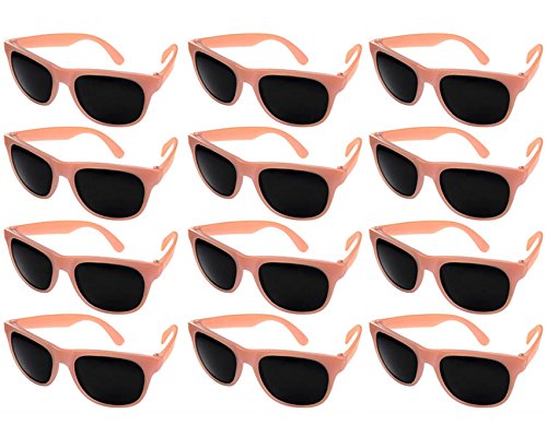 Edge I-Wear 12 Pack Color Changing Fun Party Horn Rimmed Frame Sunglasses UV400 Lens 5402DALPK/SD-12