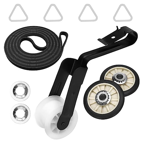 4392065 Dryer Repair Kit with 341241 Dryer Belt, 349241t, 691366 - Dryer Parts for Whirlpool Kenmore Maytag Amana, Fit for Model wed4815ew1 ned4655ew1, Replaces AP3131942 AP6010582 WP691366 AP3098345