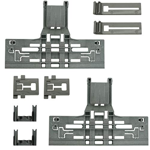 8 Packs W10546503(2) W10195840(2) W10195839(2) W10250160(2) Upper Rack Adjuster Kit by SupHomie Compatible with Whirlpool Kitchen-Aid Dishwashers Replaces W10306646 PS11756150