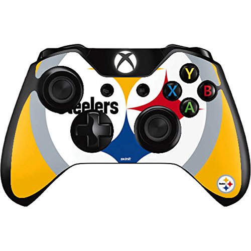 Skinit Decal Gaming Skin Compatible with Xbox One Controller - Officially Licensed NFL Pittsburgh Steelers Large Logo Design