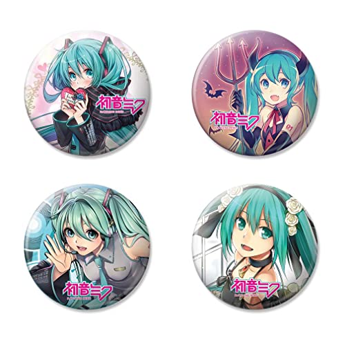 Ata-Boy Hatsune Button Set - Hatsune Miku 4 Button Set 2 Button Set, Officially Licensed Collectible Buttons…