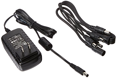 Amcrest 4-Camera 12V Power Supply for 960H, 720p/1080p HDCVI, and Analog Security Cameras (Black)