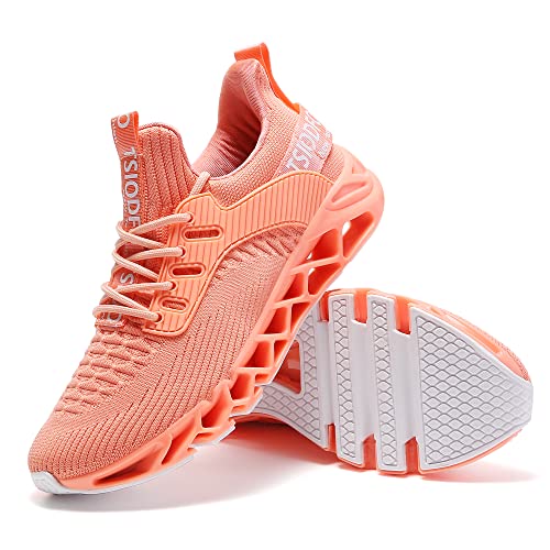 Ezkrwxn Sneakers for Women Gym Athletic Sport Running Workout Shoes Pink Size 9.5 mesh Tennis Fashion Casual Comfort Walking Jogging