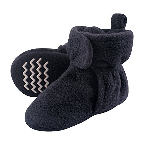 Hudson Baby Unisex-Baby Cozy Fleece Booties Slipper Sock, Navy, 12-18 Months