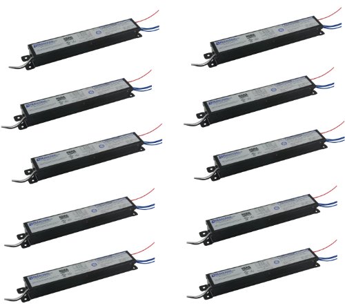 ROBERTSON 2P20167 ISA332T8HEMV /A Quik-Pak of 10 Fluorescent eBallasts for 3 F32T8 Linear Lamps, Instant Start, 120-277Vac, 50-60Hz, Normal Ballast Factor, HPF, NEMA Premium