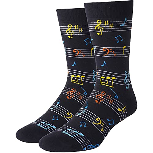 sockfun Novelty Music Gifts Music Themed Gifts Music Socks Men Women Teens, Music Note Gifts for Music Lovers, Gifts for Musicians Music Teacher