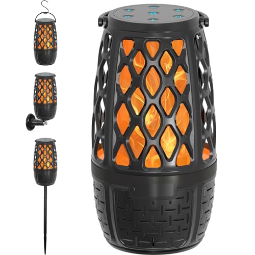 Outdoor Speakers, Tiki Torch Speaker, Outdoor Bluetooth Speakers Waterproof, Outdoor Wall Mount Speakers, Outdoor Speakers for Surround Sound, Wireless Speakers for iPhone Android (1 Pack)