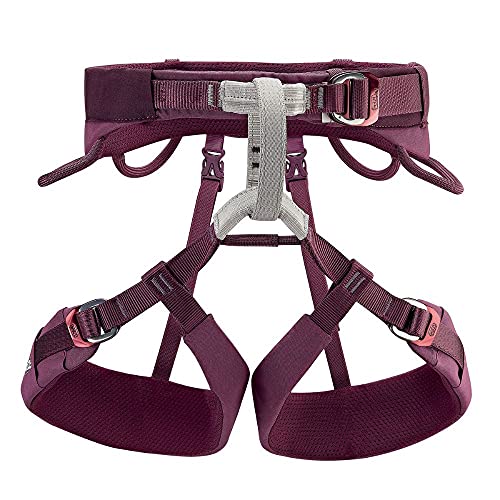 Petzl Luna Women's Harness - Adjustable Rock and Ice Climbing Harness for Single and Multi-Pitch Climbs - Violet - M