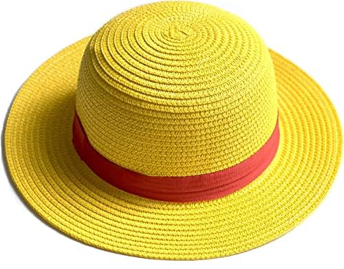 SAIYISYART Straw Hat Cospaly Costume Party Funny with string strag Band Halloween Christmas Barn Dance Birthday Autumn Harvest Thanksgiving Cosplay Yellow Summer Hats